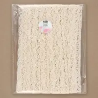 Кружево вязаное, 20 мм, 15&plusmn;1 м, бежевое