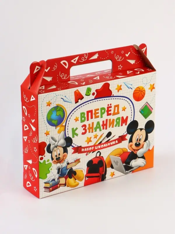 Коробка складная «Вперёд к знаниям», Микки Маус, 33,7 х 25,7 х 7,9 см Коробка складная «Вперёд к знаниям», Микки Маус, 33,7 х 25,7 х 7,9 см