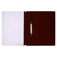 Папка-скоросшиватель Calligrata, А4, 120 мкм, коричневая, прозрачный верх