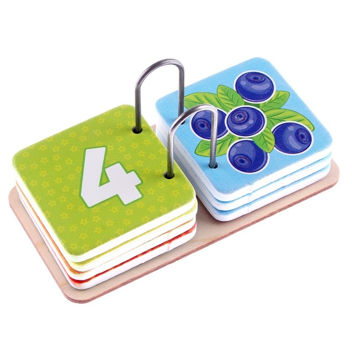 Развивающая игрушка из дерева «Учим с малышом цвета и счёт» Развивающая игрушка из дерева «Учим с малышом цвета и счёт»