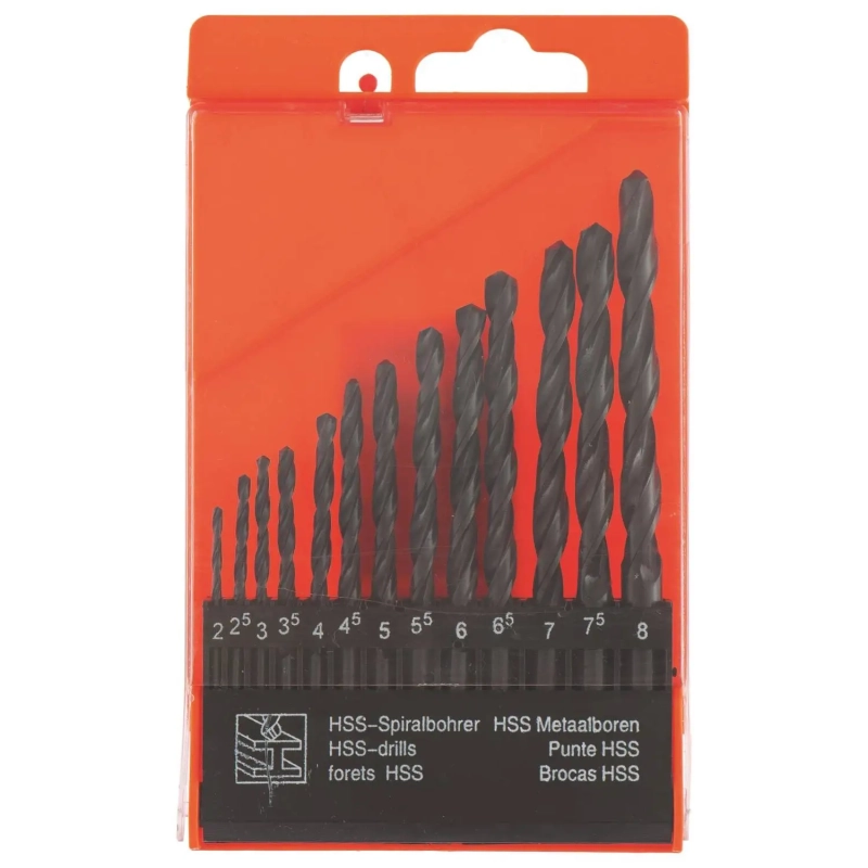 Набор сверл по металлу SPARTA, 2-8 мм,HSS, 13шт. (723355)