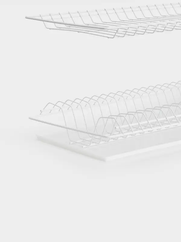 Сушилка для посуды с поддоном для шкафа 80 см, 76.5&times;25.6 см, белая