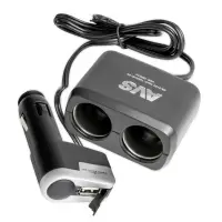 Разветвитель прикуривателя AVS 12/24 (на 2 выхода+USB) CS213U