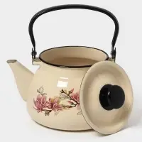 Чайник сферич. с мет.р. 3л (слоновая)Магнолия Чайник сферич. с мет.р. 3л (слоновая)Магнолия