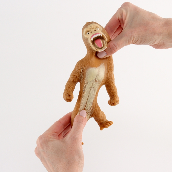 Антистресс сквиш мялка «Ярость орангутана», в пакете, с песком, тянучка Антистресс сквиш мялка «Ярость орангутана», в пакете, с песком, тянучка