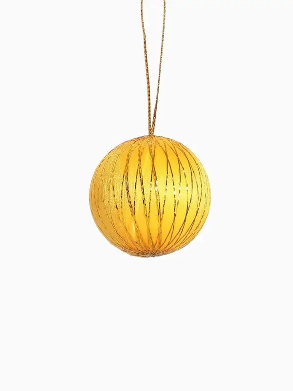 Ёлочные игрушки &laquo;Золотая нить&raquo;, шары новогодние, d=4 см, набор 6 шт., МИКС