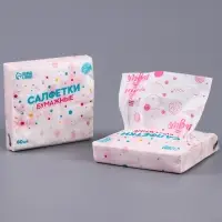 Салфетки бумажные «1 годик», 60 шт. в пакете, трёхслойные