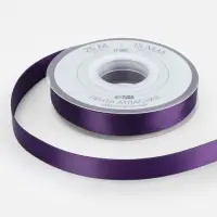 Лента атласная TEIRA, двухсторонняя, 15 мм, 25&plusmn;1 м, фиолетовая №476