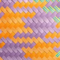 Сумка плетёная, 30×15×30 см, пластик, разноцветная Сумка плетёная, 30×15×30 см, пластик, разноцветная