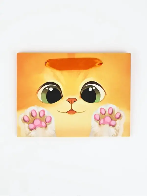 Пакет подарочный &laquo;Котик&raquo;, 19.5&times;14.5&times;8.5 см