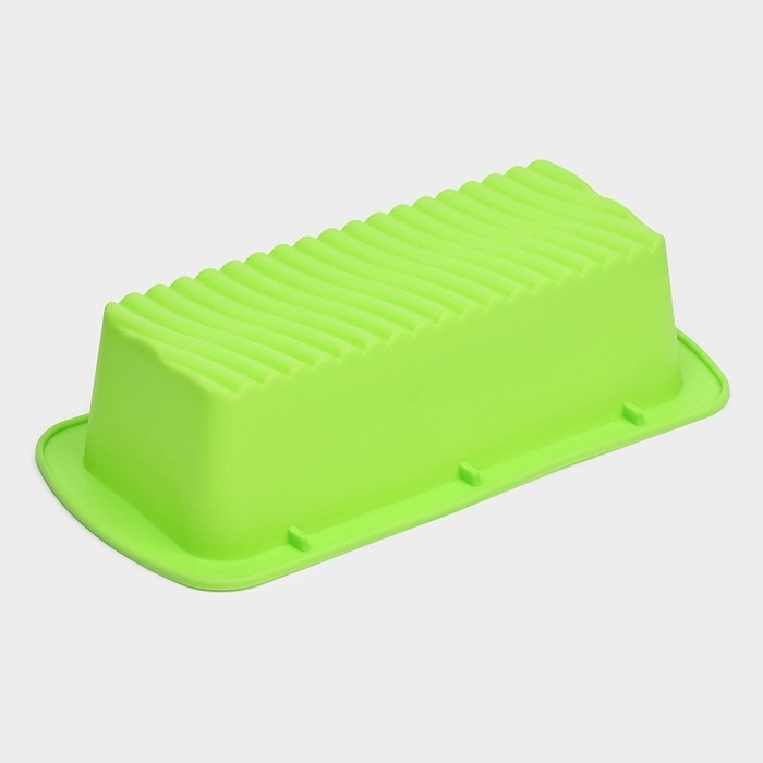 Форма для выпечки Доляна «Хлеб. Полосы», 27,5×13,5×7 см, цвет зеленый Форма для выпечки Доляна «Хлеб. Полосы», 27,5×13,5×7 см, цвет зеленый