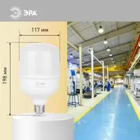 Лампа светодиодная LED 60 Вт 5800Лм 4000К T120 нейтральный E27/E40 (переходник) 150-275В LED POWER T120-60W-4000-E27/E40 Red Line