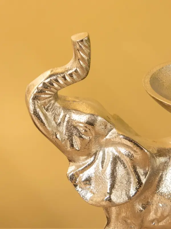 Подсвечник «Слон», 10×17×19 см, алюминий