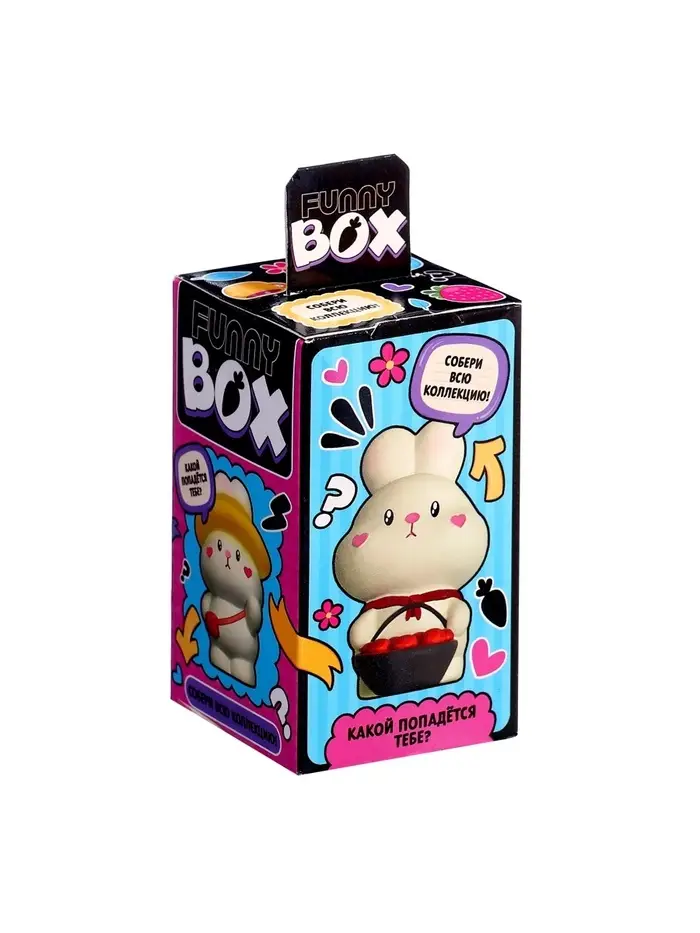 Игрушка - сюрприз Funny box WOOW TOYS &laquo;Зайки&raquo;: детский брелок, наклейки