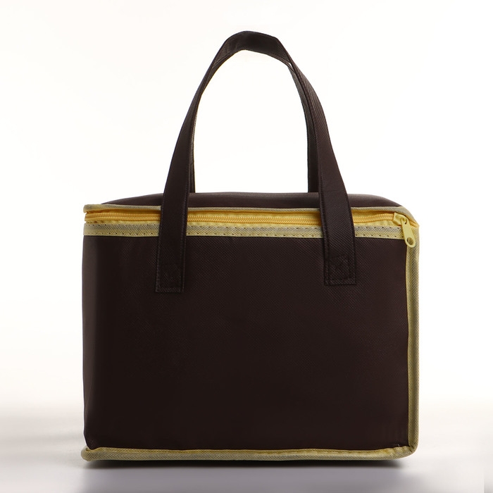 Термосумка на молнии, 13,5 л, цвет коричневый Термосумка на молнии, 13,5 л, цвет коричневый