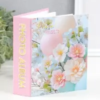 Фотоальбом на 40 фото 10х15 см "Весеннее цветение" в коробке 4,5х14х17 см