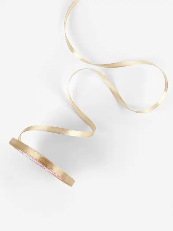 Лента атласная, 6 мм, 23±1 м, тёмно-бежевая №123 Лента атласная, 6 мм, 23±1 м, тёмно-бежевая №123