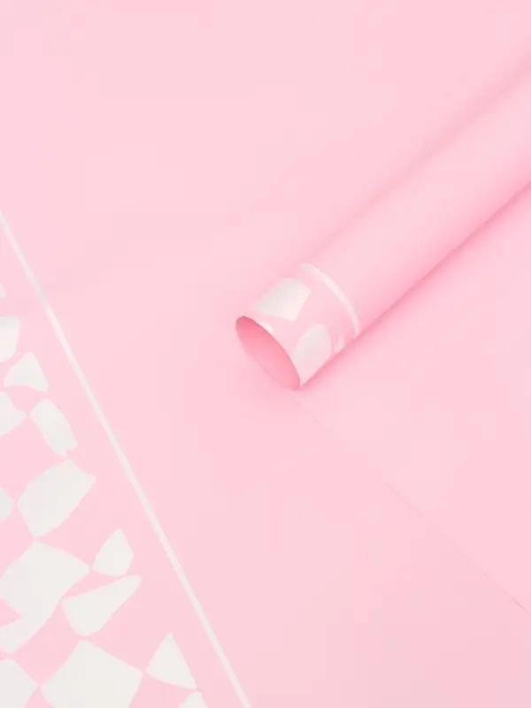 Пленка для цветов, розовая, 57х57 см