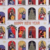 Бумага упаковочная крафтовая &laquo;Праздничные хлопоты&raquo;, 50 х 70 см