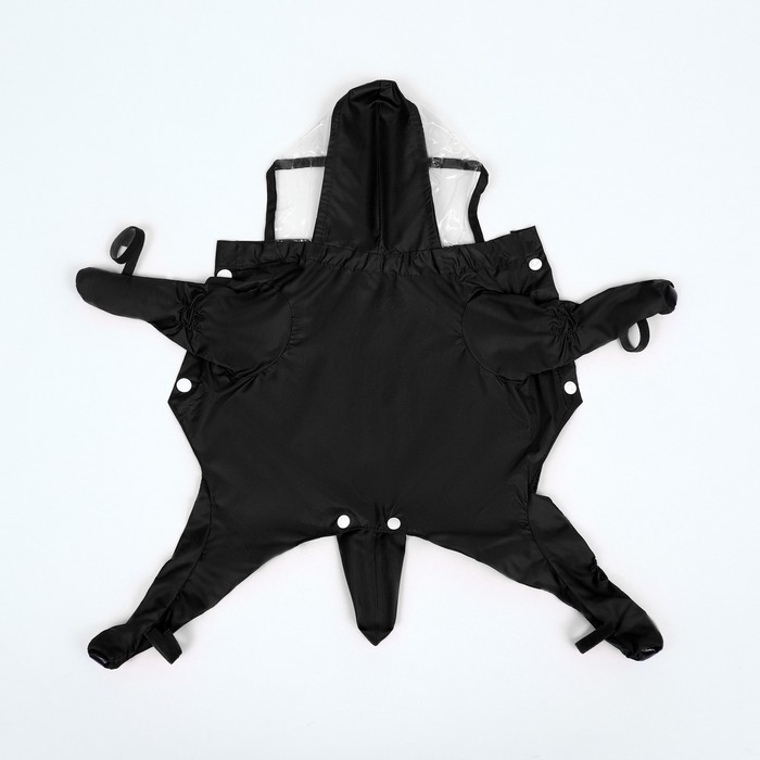 Комбинезон для собак, демисезонный с чехлами на лапы, размер М (ДС 40, Ог 32), чёрный Комбинезон для собак, демисезонный с чехлами на лапы, размер М (ДС 40, Ог 32), чёрный