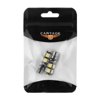 Светодиодная автомобильная лампа Cartage, T10 W5W, 12 В, 9 SMD-5050, 2 шт., свет белый