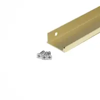 Ручка профильная мебельная торцевая CAPPIO RT001AU, L=800 мм, м/о 768 мм, сатиновое золото