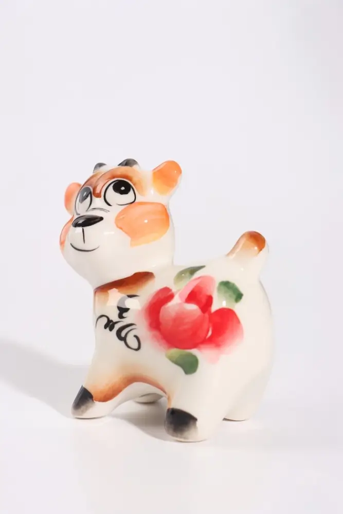 Фигурка фарфоровая &laquo;Козлик Богдан&raquo;, гжель, 6.5&times;6&times;3.5 см, МИКС