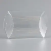 Складная прозрачная коробка из PVC, для упаковки подарков, 9×7×2.5 см