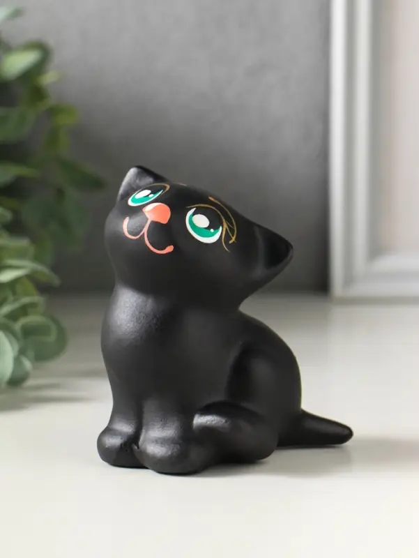 Фигурка керамика &laquo;Котёнок Мурзик&raquo;, 7&times;8&times;9 см