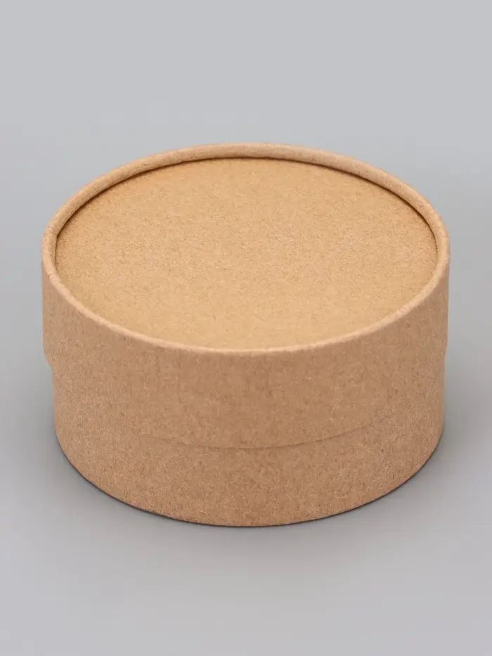 Набор круглых подарочных коробок, завальцованные крафт, набор 12 шт., 12×6 см