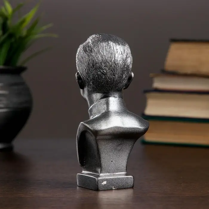 Бюст &laquo;Дзержинский&raquo;, фигурка гипс, металлик, 6&times;12&times;6 см