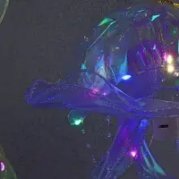 Набор светящихся медуз 2 шт ночник LED RGB 3хAG13 20х20х50 см