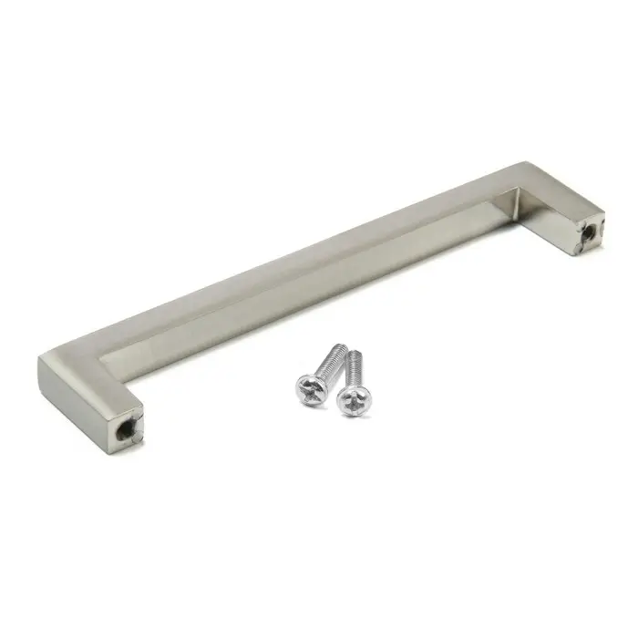 Ручка-скоба CAPPIO SQUARE RSC008, нержавеющая сталь, м/о 128 мм, цвет серебро, 4 шт.