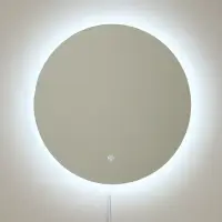 Зеркало интерьерное настенное «Рубин» круглое c окантовкой, с LED-подсветкой, сенсорное, d=50 см 109
