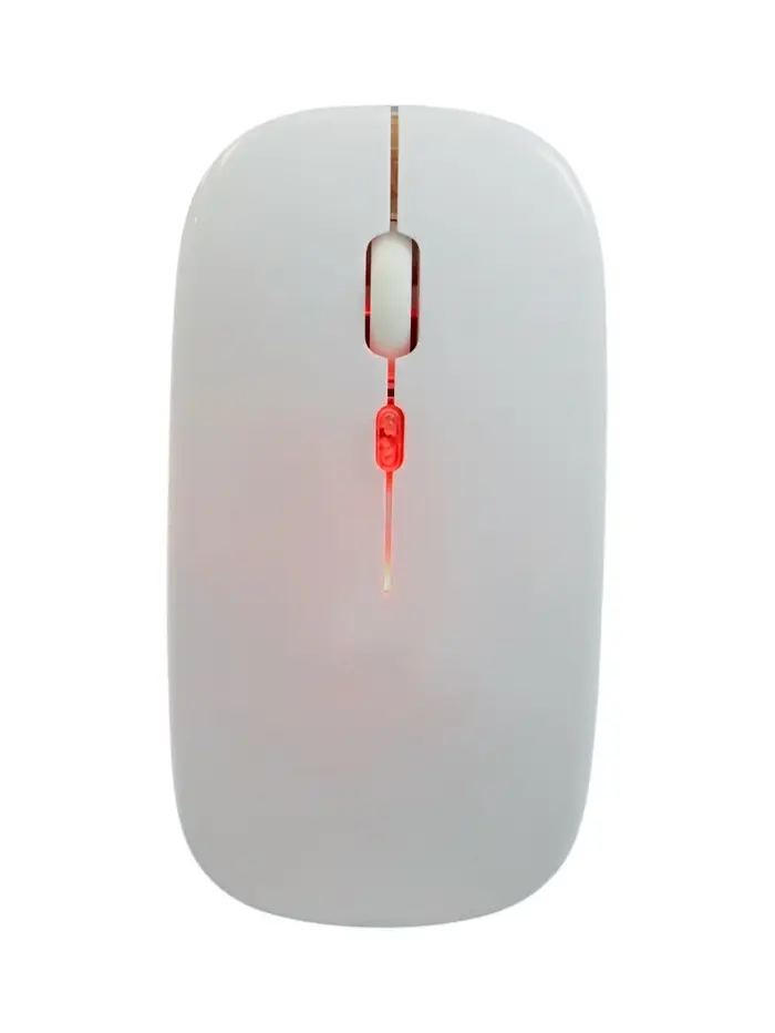 Мышь MB-2.4 беспроводная, оптическая, подсветка, 800-1600 dpi, USB, Bluetooth, белая