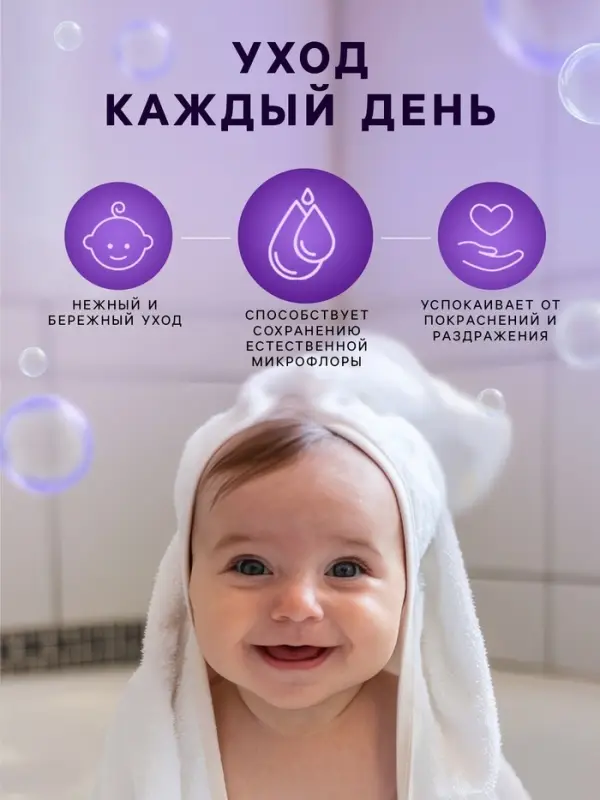 Жидкое мыло детское LULU гипоаллергенно, без парабенов, без силиконов, 300 мл