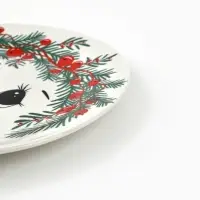 Тарелка плоская новогодняя &laquo;Снеговик Снежок&raquo;, d=20 см