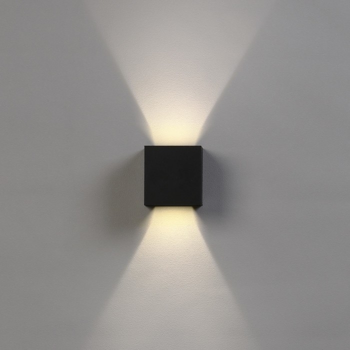 Светильник фасадный «Куб», FSD-062, 6 Вт, 4000К, регулир. луч, IP65, 220 В, пластик, черный 100842 Светильник фасадный «Куб», FSD-062, 6 Вт, 4000К, регулир. луч, IP65, 220 В, пластик, черный 100842