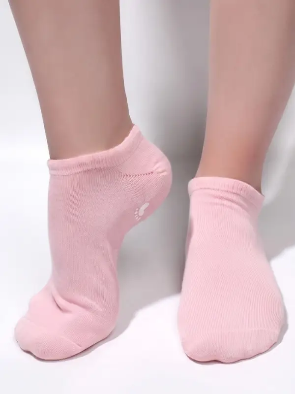 Носочки увлажняющие, с гелевыми вставками, ONE SIZE, нежно-розовые
