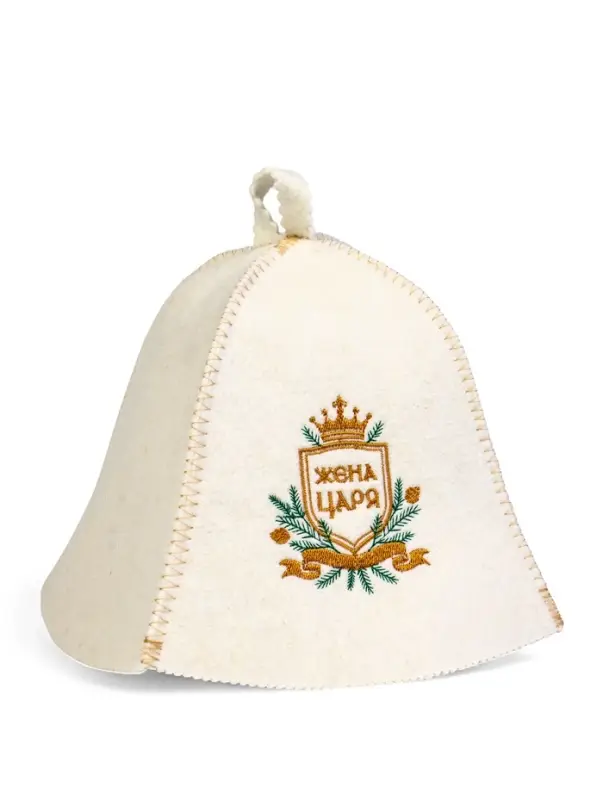 Набор банный 2 шапки Набор банный 2 шапки "Царский", белый