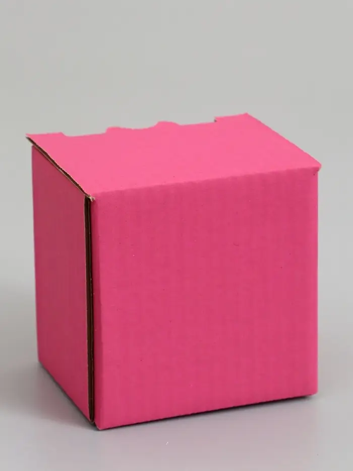 Коробка под кружку, розовая, 10 х 8 х 10 см