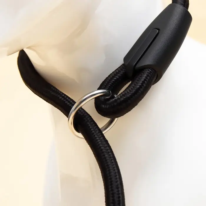 Ринговка для собак, 130&times;0.8 см, чёрная