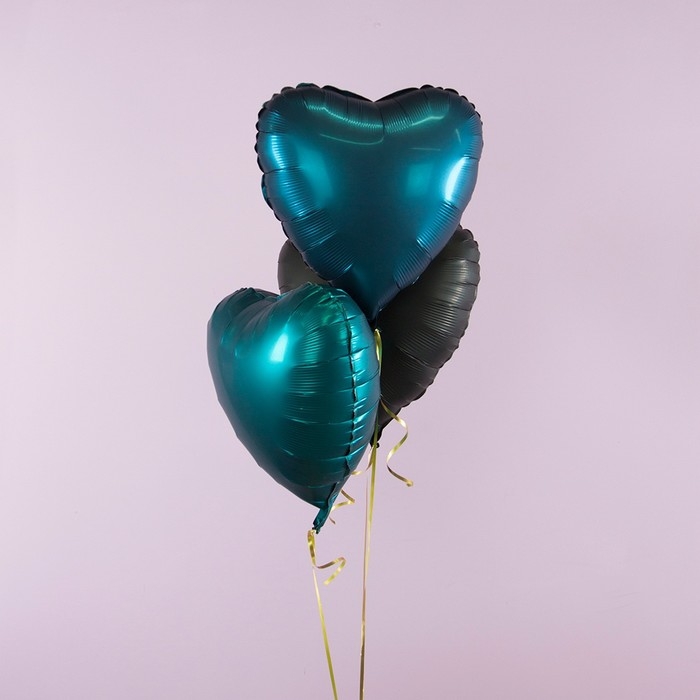 Шар фольгированный 18 Шар фольгированный 18" «Изумрудный сатин», сердце