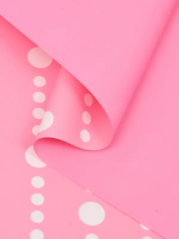 Пленка для цветов, "Бисер", розовая, 57х57 см