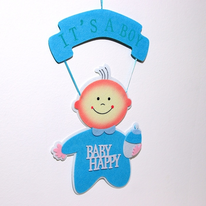 Декоративное украшение (подвеска)  Декоративное украшение (подвеска) "BABY HAPPY BOY" 32х32х52 см