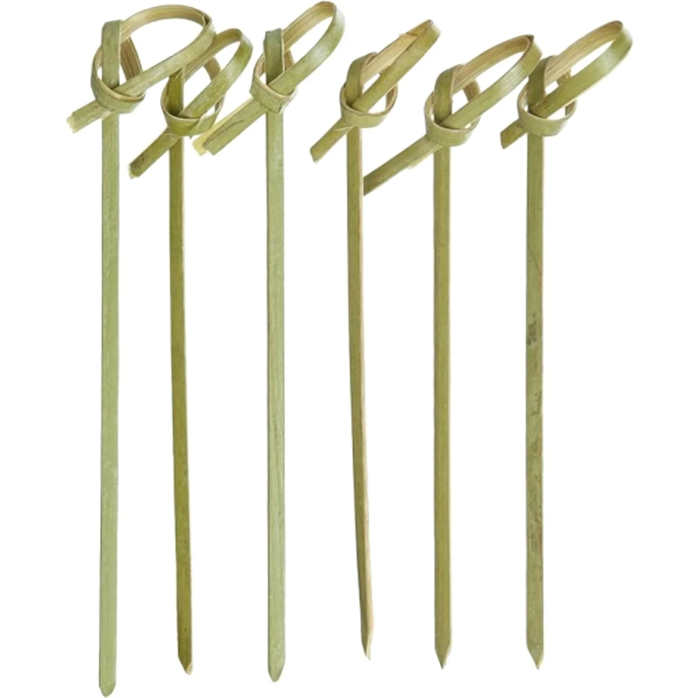Пики для канапе Узелок 10,5 см, 100шт/уп БАМБУК (123290)