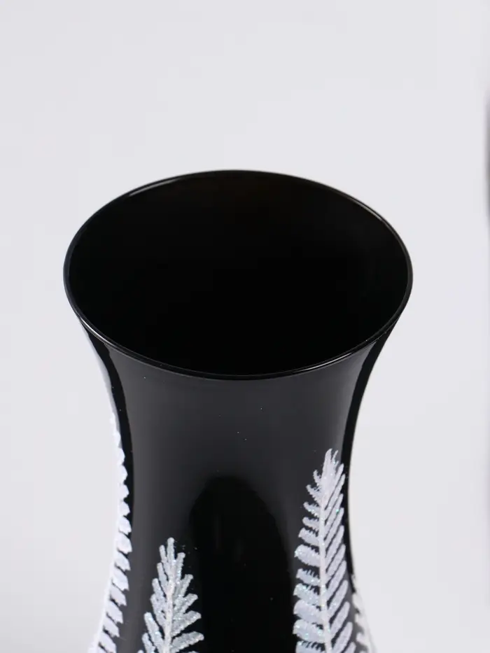 Ваза &laquo;Вента&raquo;, веточки, h=26 см, стекло, чёрная