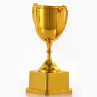Кубок 094, наградная фигура, золото, подставка пластик, 19.2 см