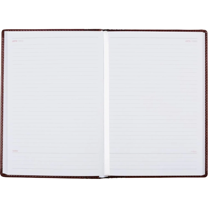 Ежедневник недатированный корич, тв.пер, 140х200, 160л, Lozanna AZ052/brown
