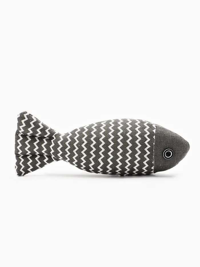 Игрушка для кошек &laquo;Рыба моей мечты&raquo;, 21 см, с кошачьей мятой, серая